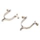 thumbnail image 1 of 1 par de espuelas de caballo de acero inoxidable, espuelas de vaqueros occidentales, espuelas de bota de caballo para hombres y mujeres con engranaje giratorio para equitación, 1 of 11