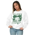 thumbnail image 3 of Betty Boop Saint Paddys Sassy Lassy Women Plus Size Crewneck Sweatshirt Brisco Brands 2X, 3 of 5