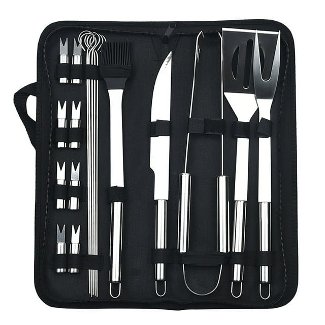 Bangcool Barbecue Accessories Set Metal: Food Fork Kitchen Turner Grill Skewer BBQ Tool