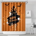 thumbnail image 2 of LHSCVUFASC Happy Halloween Pumpkin Shower Curtain Set Funny Cute Horror Shower Curtain with Hooks Bathroom Decor Indoor Decorations OneSize, 2 of 4