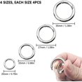 thumbnail image 2 of MAILINI 16PCS Spring O Ring Zinc Alloy Round Carabiner Snap Trigger Buckle Hooks Clip Keychain, 2 of 7