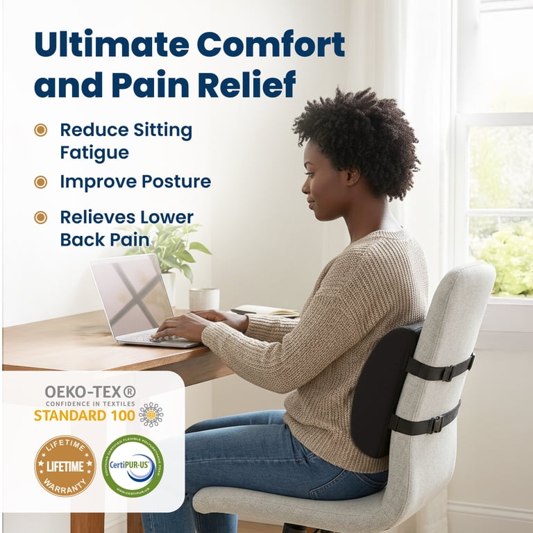 Everlasting Comfort Lumbar Support Pillow For Office Chairs photo 3
