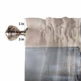 thumbnail image 4 of Brown Beige Color Blocks Valances for Windows Farmhouse Kitchen Curtains Valances Rod Pocket Valance Curtains for Kitchen Windows Abstract Oil Painting Art Window Valances for Bathroom 60"x18", 4 of 6
