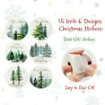 thumbnail image 2 of Wrapables Christmas Stickers Label Roll, Holiday Stickers for Sealing Cards, Envelopes, Gift Boxes, Festive Party Favors (500pcs), Christmas Trees, 2 of 6