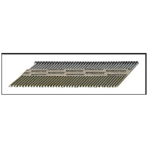 Bostitch 33 deg. 11 Ga. Smooth Shank Angled Strip Framing Nails 3-1/2 in. L x 0.13 in. Dia. 2000 pk