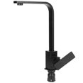 thumbnail image 4 of Grifo Giratorio Ticfox G1/2 360 Grados Mezclador de Agua Negro Mate Monomando Lavabo, 4 of 14