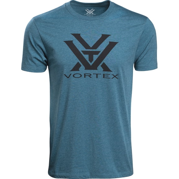 VORTEX Adult Male Core Logo T-Shirt, Color: Steel Blue Heather, Size: M