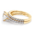 thumbnail image 4 of 2 1/4 CTTW Center 7.5MM Round Cut Lab Created Moissanite Diamond Wedding Band Bridal Set Ring In 14K Solid Yellow Gold (G-H Color, VVS1 Clarity, 2.25 Cttw)-10, 4 of 8