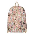 thumbnail image 5 of Geometric Dog Pattern Casual Daypack – Lightweight Oxford Backpack with Comfortable Carrying, Large Capacity, and Anti-theft Features Suitable for Daily Commuting, Outdoor Activities, and School, 5 of 5