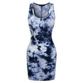 thumbnail image 6 of MixMatchy Women's Sleeveless Tie-dye Slim Fit Dress, 6 of 7
