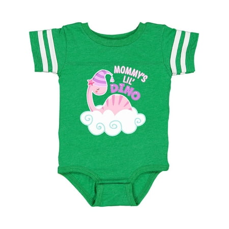 

Inktastic Mommy s Lil Dino with Cute Pink Baby Dinosaur Gift Baby Boy or Baby Girl Bodysuit