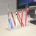 thumbnail image 4 of Porte-stylo Acrylique 4 Compartiments, Organisateur de Crayons Transparent, 4 of 4