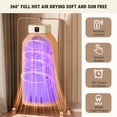 thumbnail image 3 of Portable Clothes Dryer, 8H Timer, w/Remote Control & Dry Bag, Mini Compact Foldable Fast Electric Dryer Machine for Laundry, Travel, Apartment, RV, D, 3 of 7