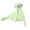 Green, variant on Kids UPF 50+ Sun Protection Jacket Ice Silk Cropped Zip Hooded Sweatshirts with Face Cover & Thumb Holes Summer Outdoor Beach
