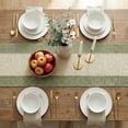 thumbnail image 5 of Sm:)e Rustic Farmhouse Sage Green Paper Braided Table Runner 12x120 Inch, Seasonal Spring Woven Decoration for Kitchen Dining, Home & Party Use, 5 of 6
