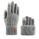 thumbnail image 2 of Guantes de invierno para mujer, de punto, de terciopelo de doble capa, gruesos y cálidos, imprescindibles para el invierno., 2 of 3