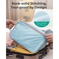 thumbnail image 4 of BAGSMART Compression Packing Cubes for Travel Luggage, 6 Pcs Expandable Packing Organizers Foldable Lightweight Suitcase Storage Bags for Travel Accessories, Women Men, Light Blue, 4 of 7