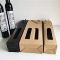 thumbnail image 3 of Pack de 10 bolsas para 2 botellas de cava/vino con cordón textil y ventana, 3 of 4