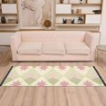 thumbnail image 2 of Yayeee Runner Rug for Bedroom 2'x6' Machine Washable Hallway Non Slip Mat, Pastel Green Geometric, 2 of 8