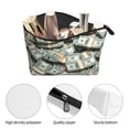 thumbnail image 7 of Printed Cosmetic Bag Dollars Pattern Portable Travel Makeup Pouch Toiletry Organizer Bag For Daily Use, 7 of 7