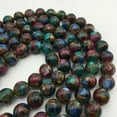 thumbnail image 2 of K-KED Multi-Color Mosaic Quartz Smooth Round Beads 6mm 8mm 10mm 12mm 15.5" Strand-10 mm, 2 of 6