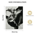 thumbnail image 2 of Nawypu Canvas Wall Art Black and White Flowers Picture - Unique Calla Lily - White Flower Neutral Wall Art - Minimalist Flower Poster - For Living Room Decor, 2 of 5