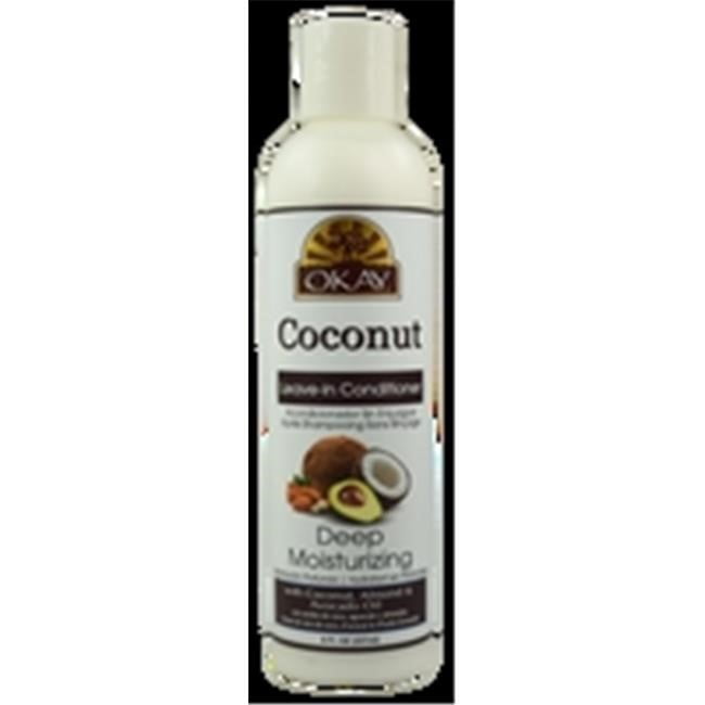 Okay Deep Moisturizing Leave In Conditioner, Coconut Oil, 8 Oz