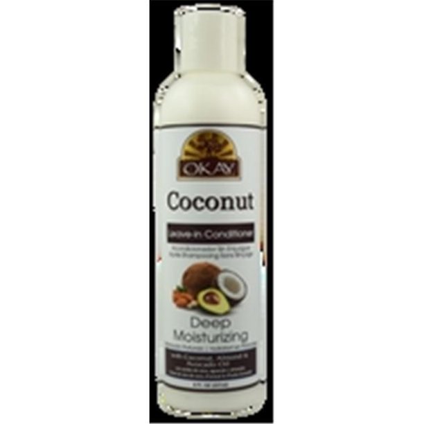 Okay Deep Moisturizing Leave In Conditioner, Coconut Oil, 8 Oz