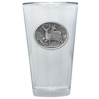 White Tail Deer Pint Glass PNT414 by Heritage Metalworks