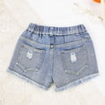 thumbnail image 5 of JLMSPLWG Girls Denim Summer Shorts Kids Wide Leg Jeans Shorts Elastic Waist Baggy Short Jean Teen Girls Stretchy Cute Casual Shortalls Jean with Pockets Toddler Girl Clothes, 5 of 8