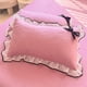 thumbnail image 1 of CaiYueKe Lace Ruffled Pillowcases Set of 2 - Brushed Soft Decorative Bow Rose Print Pillow Covers for Bedroom Sofa Couch, Elegant Pillow Shams for Home Decor, 1 of 7