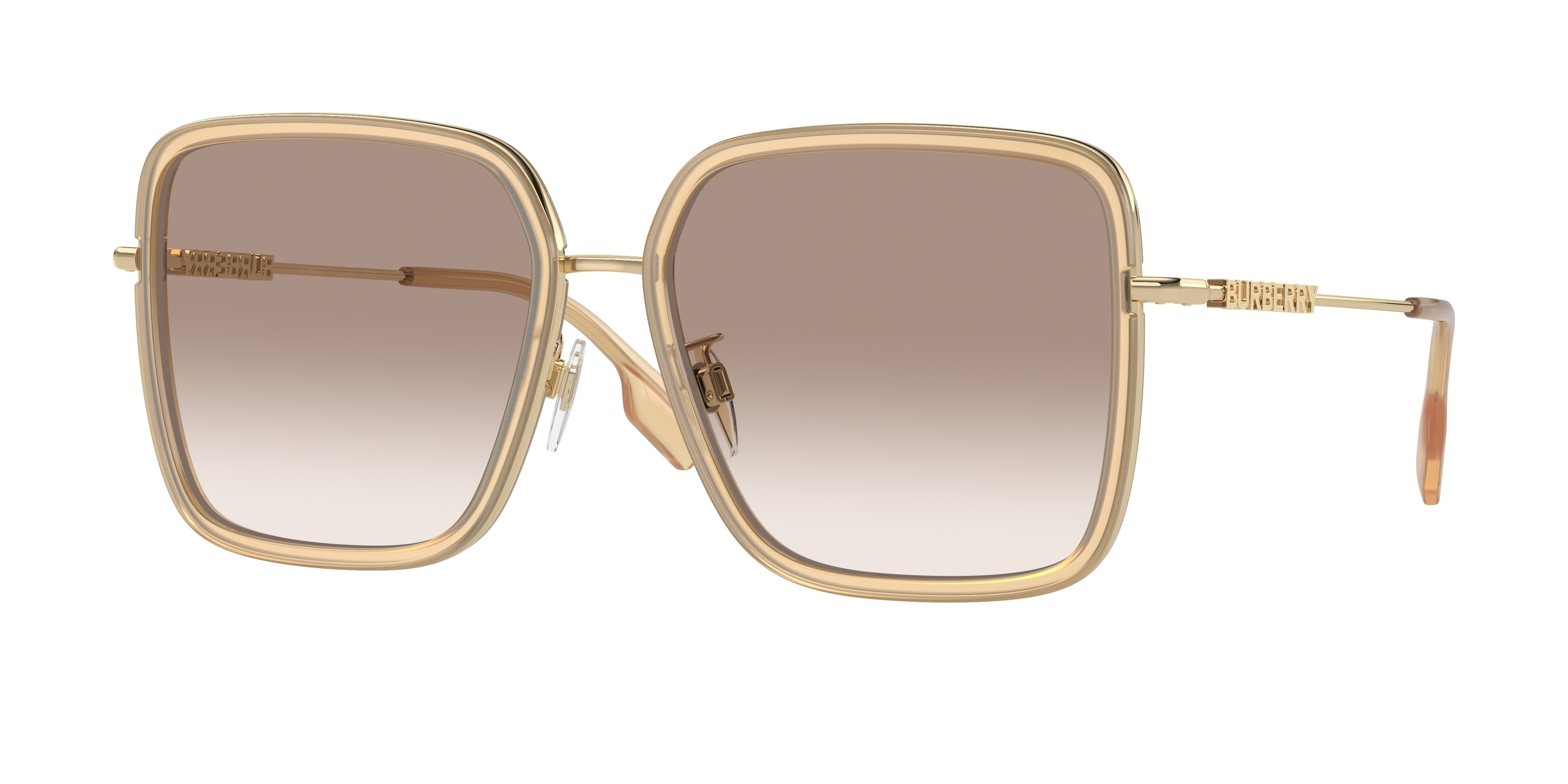 Burberry BE4419 54mm Square Sunglasses Dark Havana Brown Lens Women Burberry BE4419 Square Sunglasses main image 2