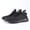 BLACK, variant on YUDAI Men's Slip-On Walking Shoes – Non-Slip, Breathable Mesh Sneakers for Gym, Workout & Everyday Wear