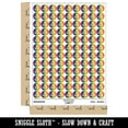 thumbnail image 2 of Cute Car with Suitcase Road Trip Travel 200+ Round Stickers - Rainbow - Matte Finish - 0.50" Size, 2 of 3