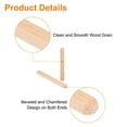 thumbnail image 3 of Uxcell 200 Paquete 1/4" x 2" Clavos de madera, Pin acanalado para muebles, 3 of 6