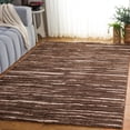 thumbnail image 2 of SAFAVIEH Seattle Pavel Abstract Shag Area Rug, Brown/Ivory, 8' x 10', 2 of 10