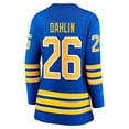 thumbnail image 3 of Women's Fanatics Rasmus Dahlin Royal Buffalo Sabres Home Captain Patch Breakaway Jersey, 3 of 3