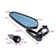 thumbnail image 2 of Pair Rearview Side Backup Mirrors Motorcycle Modification Black for 22mm Handlebar, 2 of 4