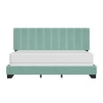 thumbnail image 2 of Reece Channel Stitched Upholstered King Bed, Caribbean Green, by Hillsdale Living Essentials, 2 of 23
