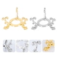 thumbnail image 2 of KAKOWELY Crystal Ball Display Base 2Pcs Diamond Support Rack Crystal Ball Display Stand Metal Rack Ornament2.76"X2.6"X1.65", 2 of 5