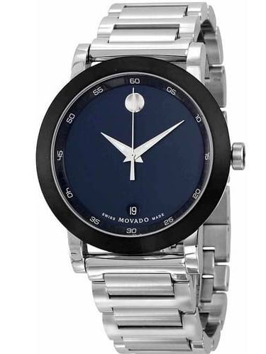 movado museum stainless steel