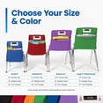thumbnail image 6 of Seat Sack Student Chair Storage Pocket - 15", Single Pocket, Classroom Organizer for Student Desks, Durable Over-the-Chair Storage, Black, 10-Pack, 6 of 10