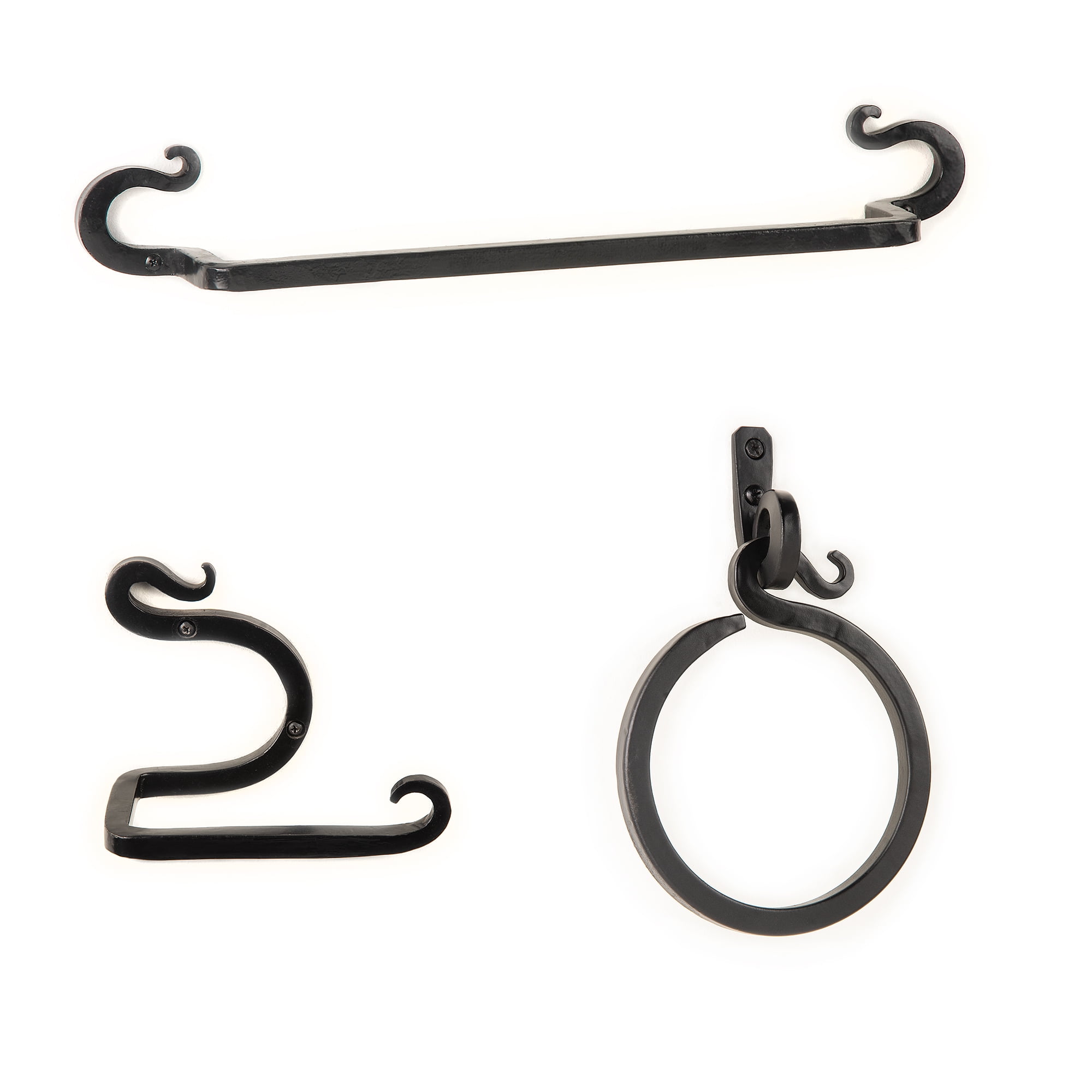 Curved Pointed Iron Bathroom Accessories Set AIWBAS001