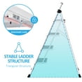 thumbnail image 6 of 4 Step Ladder, KK KINGRACK Folding Metal Step Stool with Wide Pedal & Safety Lock for Home Office, 330 lbs, White, 6 of 7