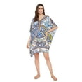 thumbnail image 2 of Women Plus Size Short Tunic Dress for Women Casual Polyester Short Caftan Dress Ladies Kimono Beach Cover-Ups Kaftan Online By Oussum, 2 of 3