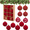 Red, variant on Bxaolu Velvet Christmas Ornaments Set, 12PCS Flocked Shatterproof Hanging Xmas Tree Ball Decorations, Home Party Holiday Valentines Day Decor (Brown, 2.36")