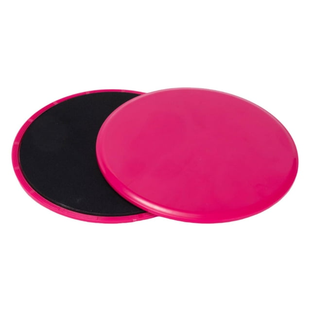 jinwen 2 Pcs Glisseurs de Base Compacts pour Entraînement Complet Disques Coulissants Rose Rouge