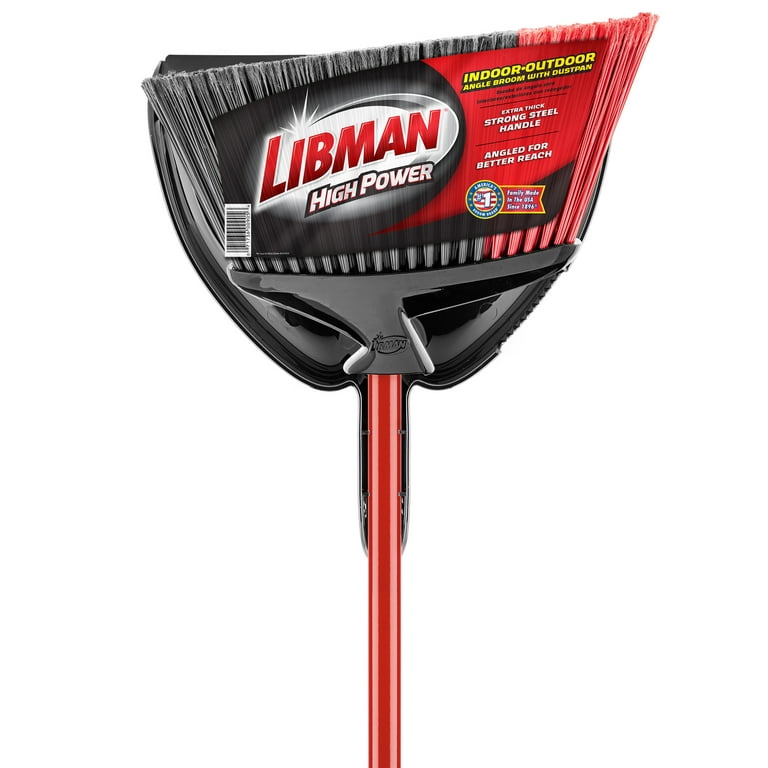 Libman 10-in Poly Fiber Multi-surface Angle with Dustpan Upright