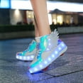 thumbnail image 5 of YAZI  Kids Roller Shoes Boy Girl Sneakers with Wheels Become Sport Sneaker with Led for Christmas Birthday Children Show Gift, 5 of 15