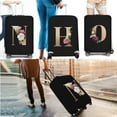 thumbnail image 2 of Travel Bag Protector Cover 26 English Letter Printed Accessory Bag Elastic Travel Bag Cover Applicable To 18-28 Inch Suitcase 8gold U M, 2 of 6